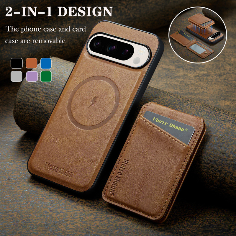 Suitable for Google Pixel 9 Pro Two-In-One Split Leather Case Pixel10 Magnetic Phone Case Wallet Protective Cover