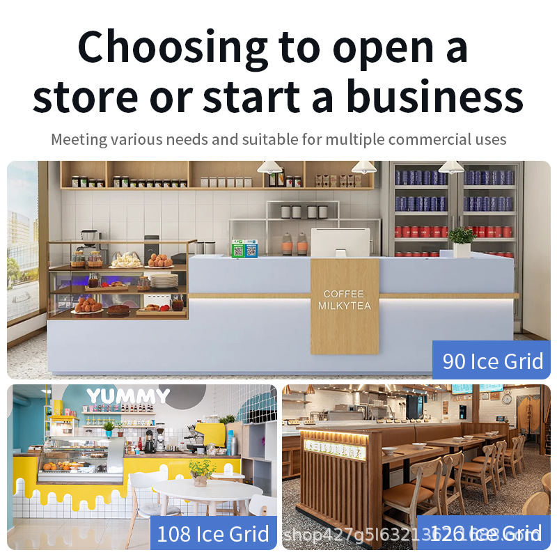 Pequeño bar ice maker para uso en casa; fully automatic square ice