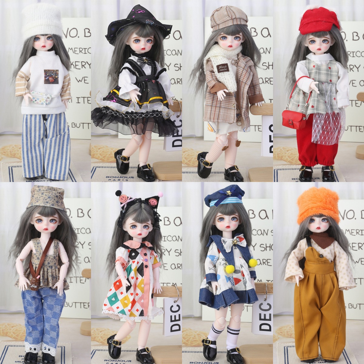 仅娃衣/6分bjd娃衣30厘米娃娃衣服套换装鬼妈妈玩偶洛丽塔连衣裙