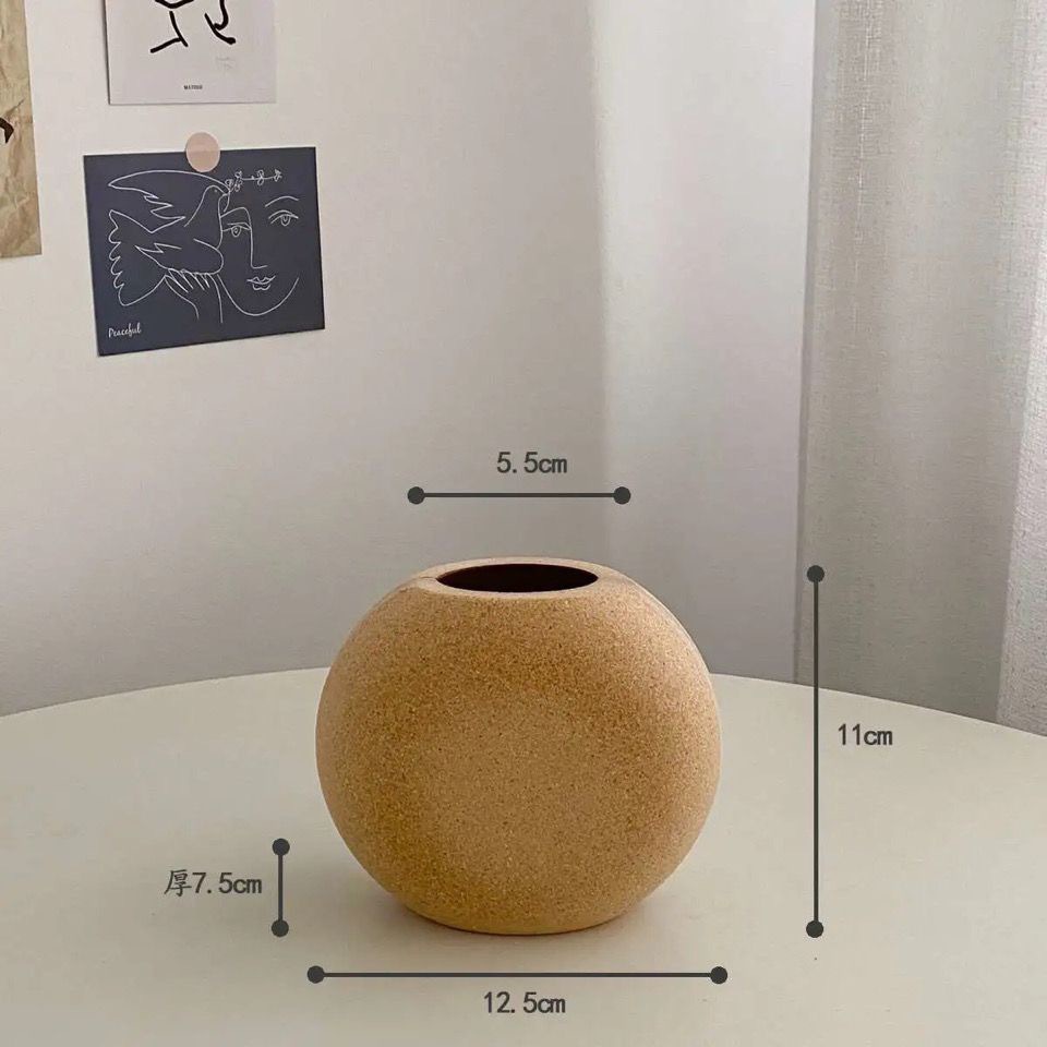 Florero de Madera Artesanal Estilo Retro