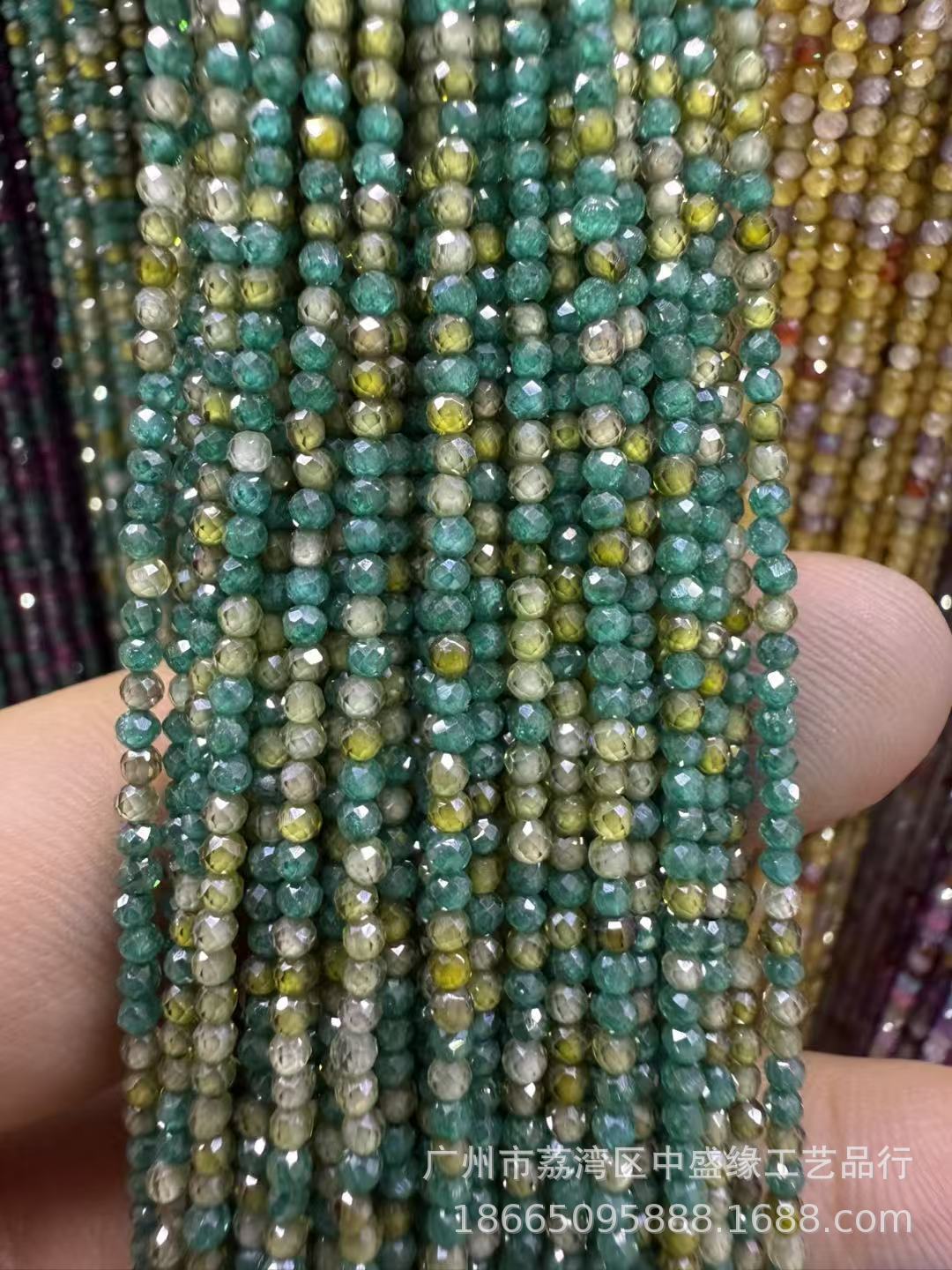 Manufacturer's Direct Sales of 2mm Round Beads, Semi-Finished DIY Loose Beads, Handmade Clothing Spacer Beads, Jewelry Accessories, Source Faceted Zircon