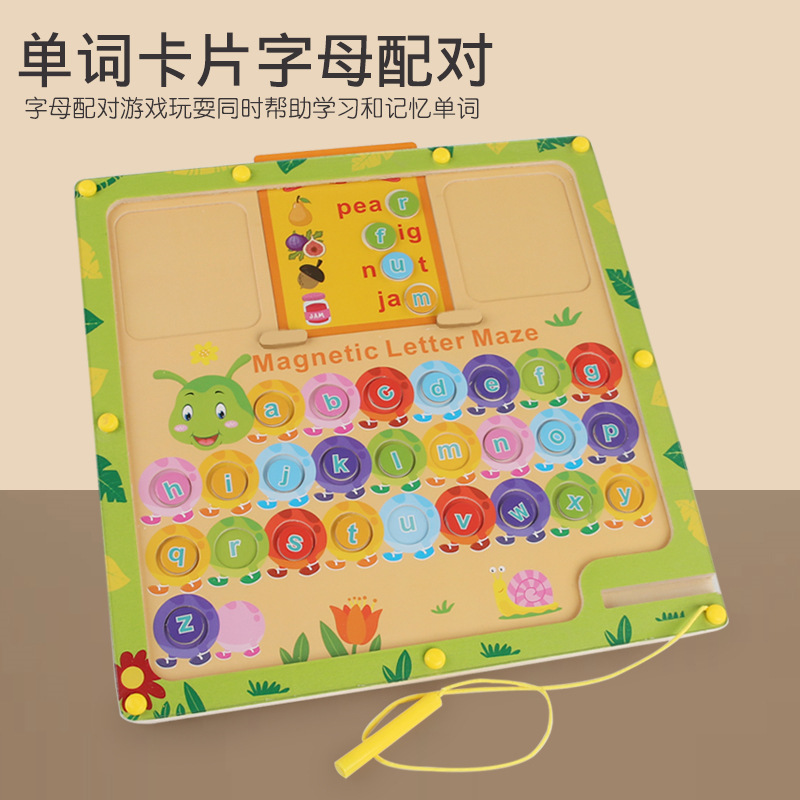 Regalo del Día del Niño para niños Laberinto Juguete educativo de madera Clasificación de pensamiento lógico digital Cognitivo Educación temprana Desarrollo intelectual