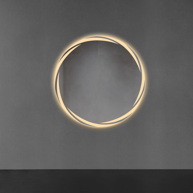 Espejo inteligente espejo de baño espejo de inodoro led luminoso hotel de alta definición niebla de inducción humana espejo de tocador