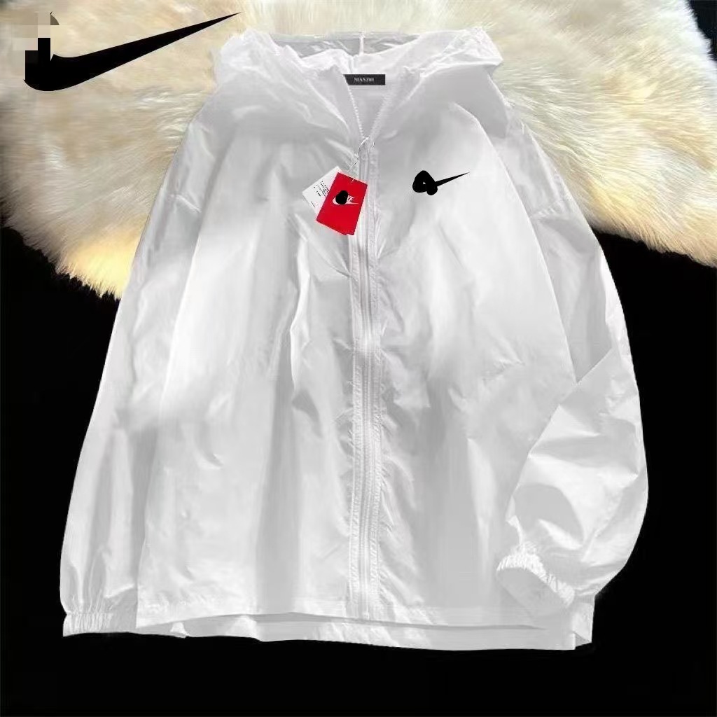 New summer lightweight sun protection jacket for men and women, ice silk couple's coat with hood, outdoor UV protection, breathable fishing clothing