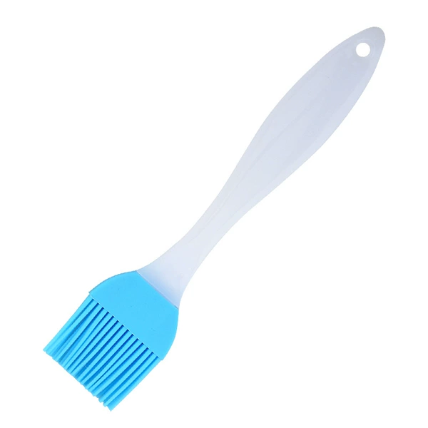 Brush the oil brush blue in the middle of the milk white handle