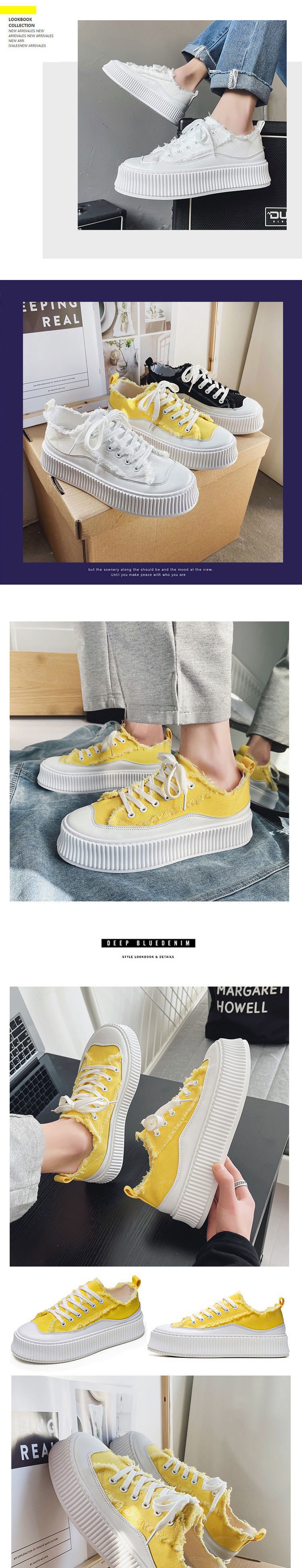 Fashionable canvas shoes