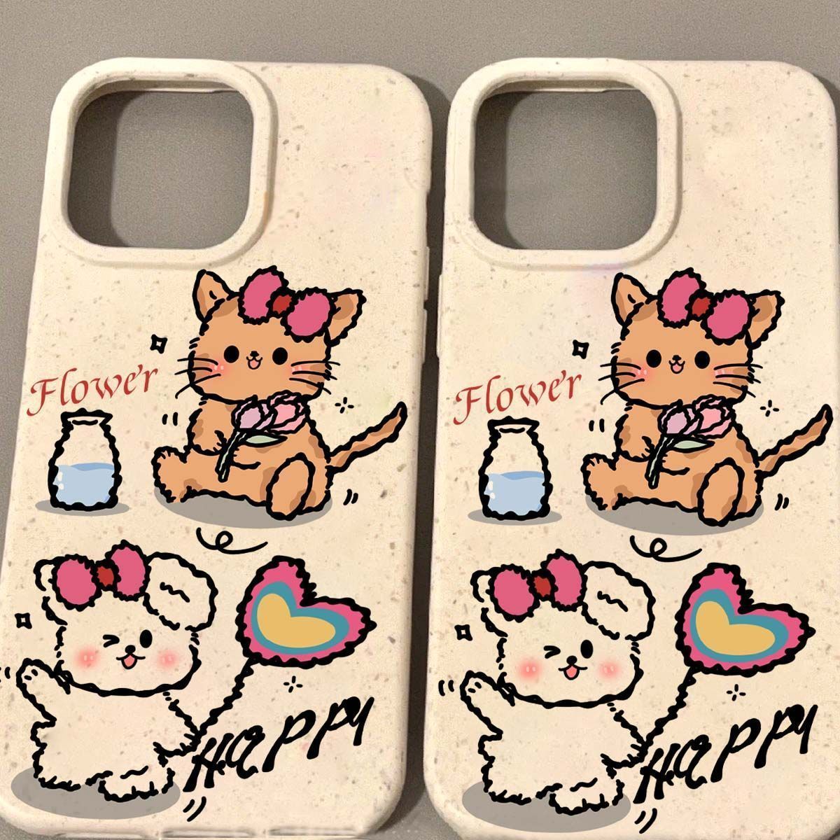 Cartoon Balloon White Cat Suitable for Apple 16 Mobile Phone Case Iphone15Promax Wheat Case 14 Silicone 13 Soft 12