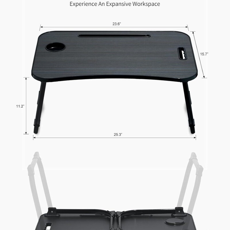 Laptop Bed Table Foldable Folding Folding Table Portable Study Desk Laptop with Cup Holder Laptop Bed Table Foldable Folding Folding Table Portable Study Desk Laptop with Cup Holder