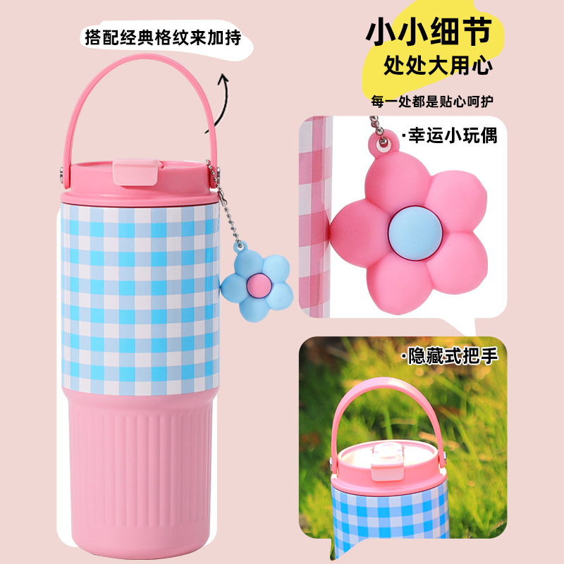 Cross-border 30oz taza de automóvil 304 taza de aislamiento de acero inoxidable taza de agua taza de hielo taza portátil taza de paja