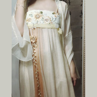 Chinese Elements, Han Dynasty, Accessible Luxury, National Trend, Chinese Style, Cool Feeling, Chest-Length Skirt, Dress, Cardigan Suit, New Summer Style