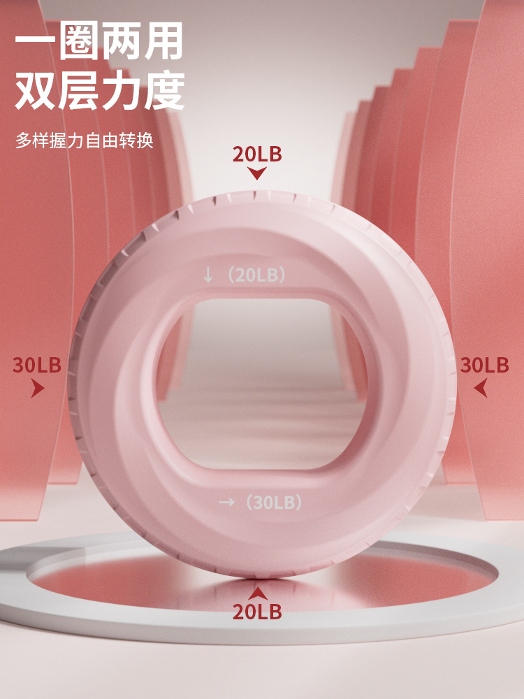 Grip de silicona de doble fuerza muñeca femenina braquial niños cinco dedos entrenamiento de fuerza de rehabilitación de mano anillo de agarre