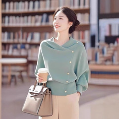 2025新型春秋上着の女性は不規則で、みんなはタイプのセーターにぶつかりません。