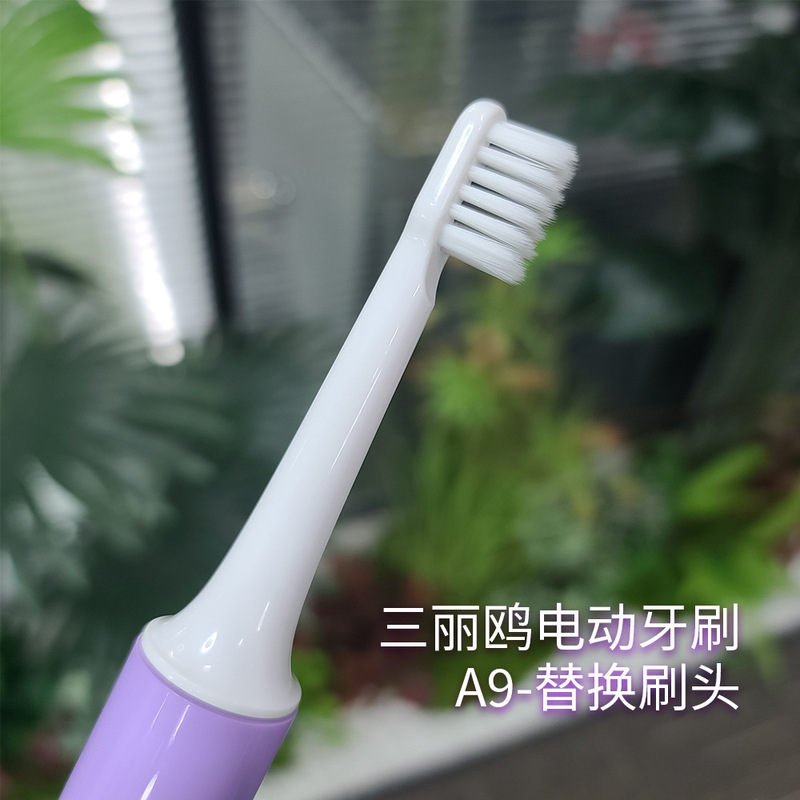 2025跨境三丽鸥电动牙刷专用刷头PBT软毛替换头通用工厂批发清洁|undefined