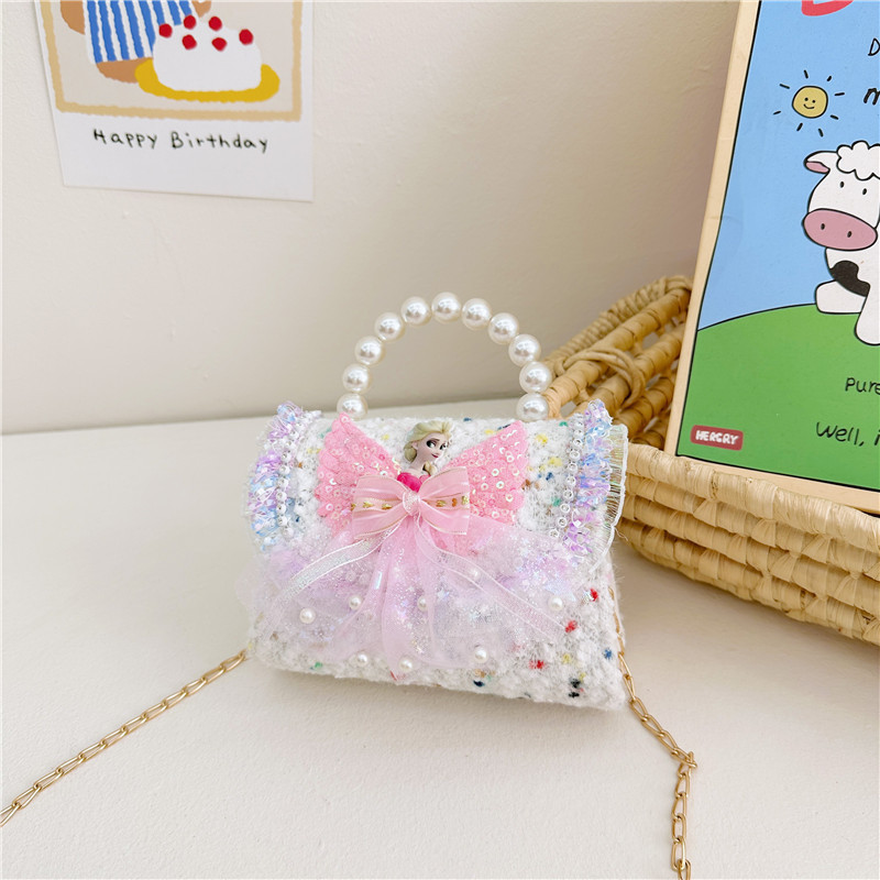 Nuevo bolso infantil, bolso de moda, bolso de princesa, bolso de niña encantador, bolso de mochila para bebés en línea, popularidad