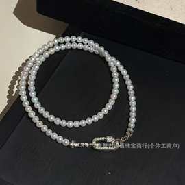 4-5mm淡水AK珍珠搭方形万能扣时尚百搭小众高级有设计感诸暨珍珠