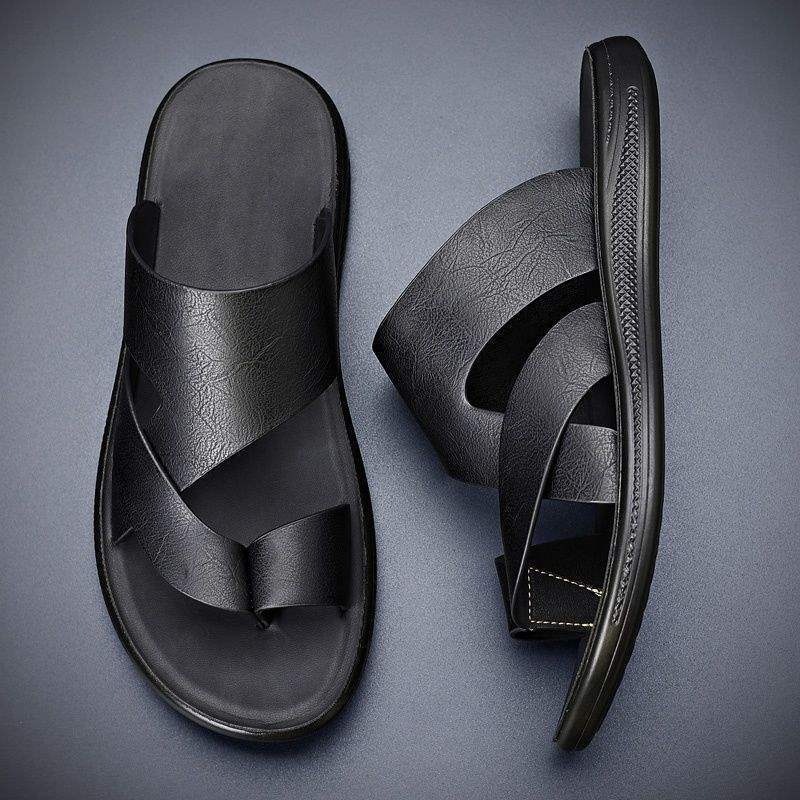 Men's Slippers, New Summer Style, Casual Outdoor Wear, High-Looking Beach Shoes, Ultra-Soft Thick-Soled Wear-Resistant Men's Sandals