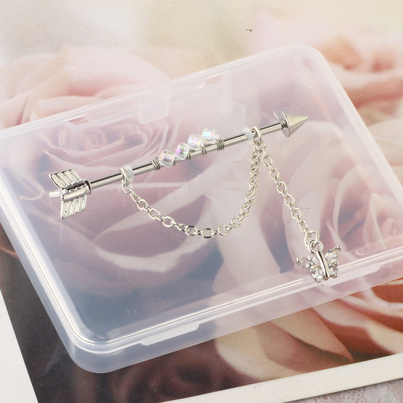 Labret piercing jewelry detail image