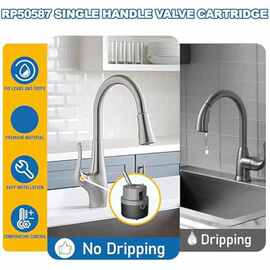 1套 颜色：图片色 材质：黄铜 RP50587适用于单柄厕所和厨房水龙