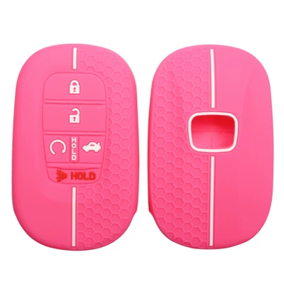 Static Rod/Key Bag: remote control key set 11 - rose-red-and-white-lines