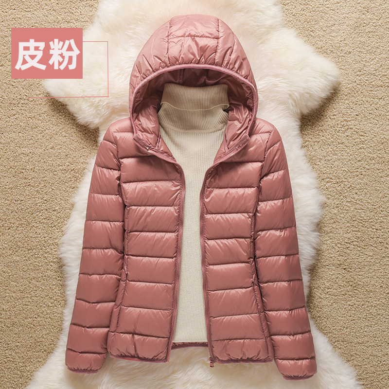 가죽 핑크(후드 있음)