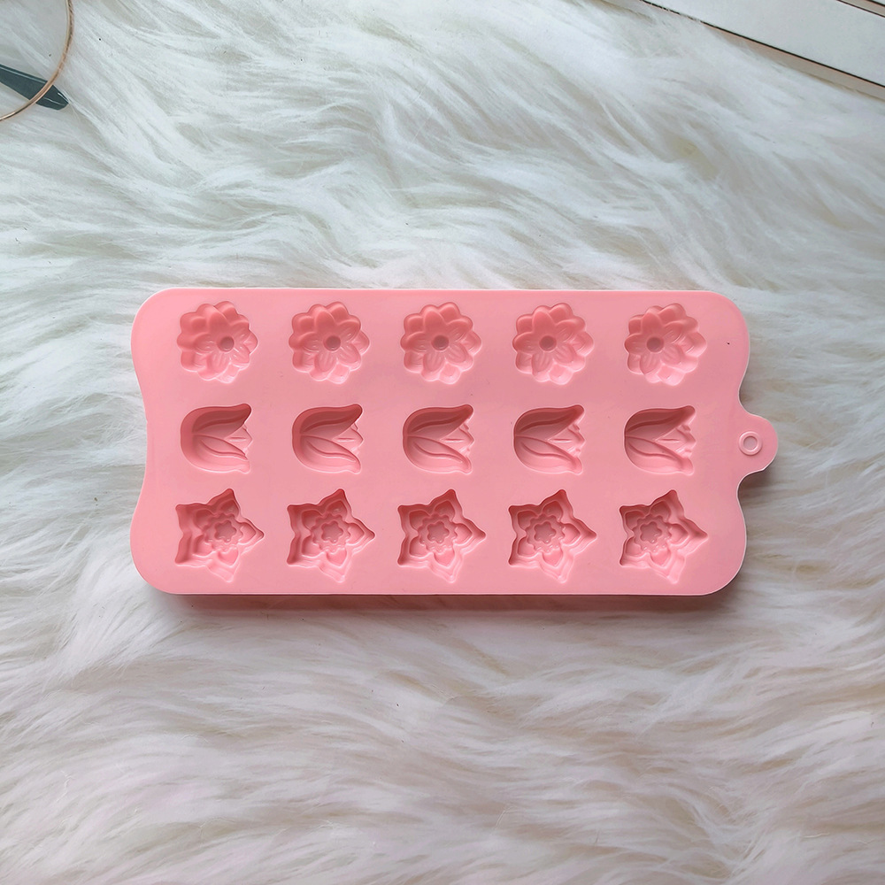 15 3 tipos de tulipas chocolate 680 molde de pastel molde de jabon de chocolate molde de pudín