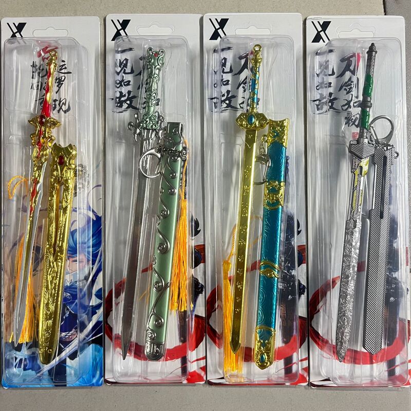 ダークゾーンブレイクアウト明刺繍春鞘 22.3cm 百連戦術剣モデル合金おもちゃ金属ペンダント|undefined