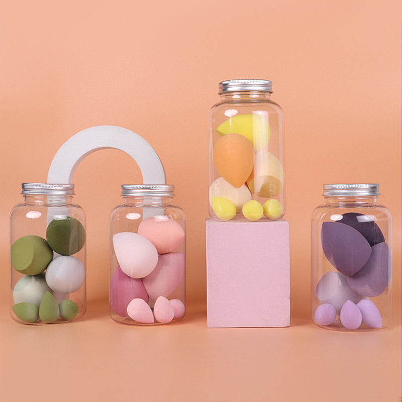 Huevo de belleza al por mayor Calabaza en polvo soplo mojado y seco de doble uso gota de agua corte oblicuo huevo de maquillaje embalaje independiente no comer huevo de maquillaje en polvo