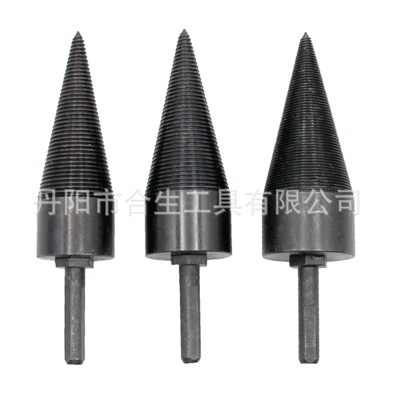 批发三角柄发黑可换柄劈柴钻头 破木头用电动工具配件