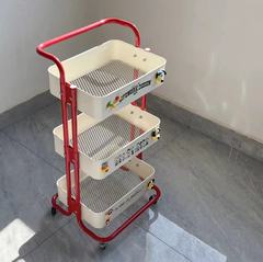 インターネット有名人トロリー収納ラック家庭用滑車キッチン寝室スナックラックリビングルーム多機能収納収納ラックバッチ