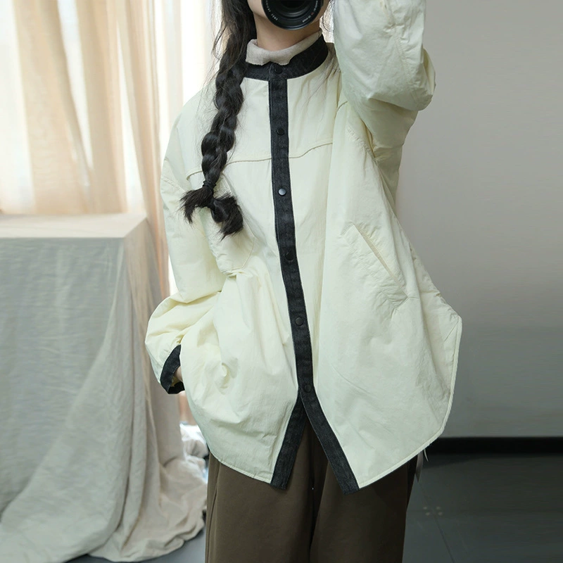 Autumn quilted down jacket, Korean style, oversize