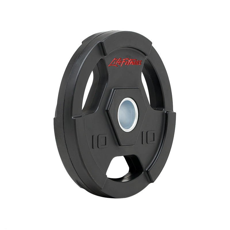 Barbell competitiva PU color envoltura barbell gimnasio fuerza comercial mano agarrar barbell volador profesional