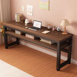书桌窄桌学生实木长条桌家用面写字卧室电脑桌简易方桌子工作台长