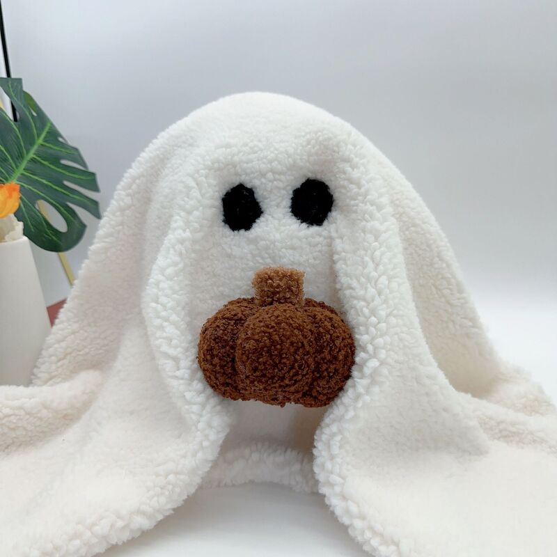 新品gus the ghost with pumpkin pillowハロウィーンカボチャ幽霊抱き枕人形|undefined