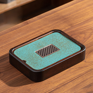 Wholesale Ceramic Tea Tray Household Kiln Change Retro Dry Brewing Tea Tray Kung Fu Tea Set Water Storage Tea Table Small Tea Sea
