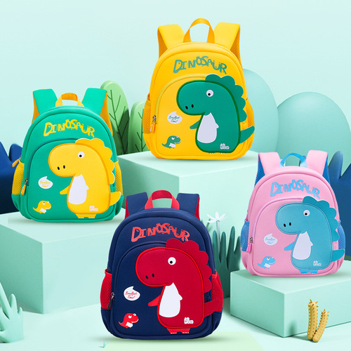 Upgraded Dinosaur Kindergarten Backpack Children's Casual Dual-Shoulder Bag New Cartoon Cute Children's Backpack Amazon