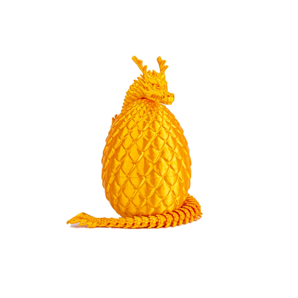 실크 골든 드래곤 30cm+8.5cm 드래곤 알 [정품 3D 프린팅 드래곤]