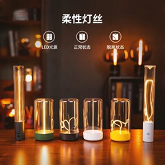 量子線雰囲気灯無線家庭用光制御小夜灯寝室窓電気スタンド人が来たら充電ベッドのヘッドライトが点灯します。