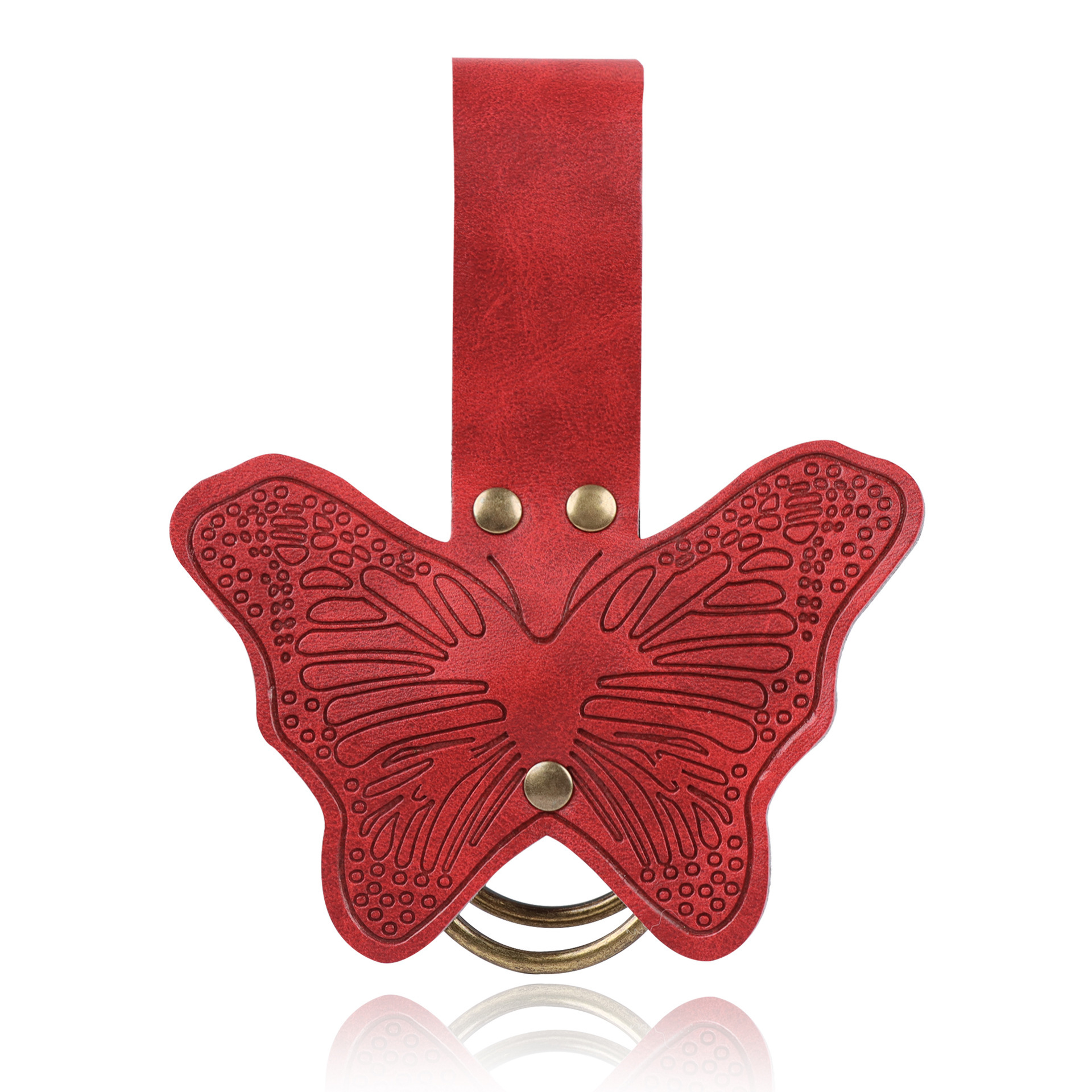 단풍잎 붉은 나비 클립