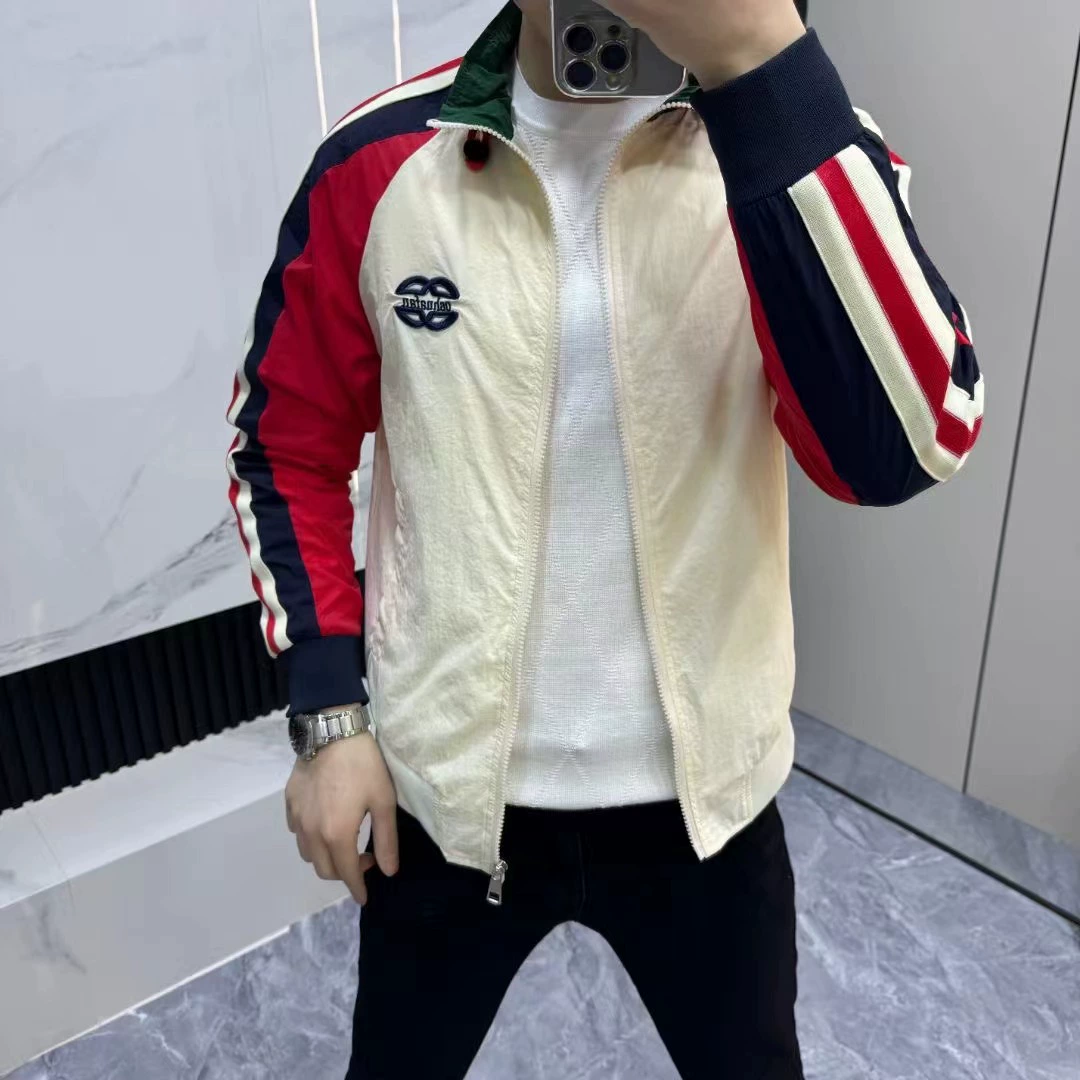 1536 новый весенний мужской воротник красивый и легкий роскошный европейский пиджак удобный дикий модный пиджак с вышивкой