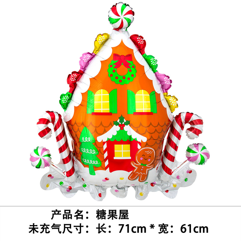 国境を越えた新しいクリスマスバルーン、立っているサンタクロース、クリスマスツリー、クリスマスパーティーの飾り、エルクバルーンの卸売|undefined