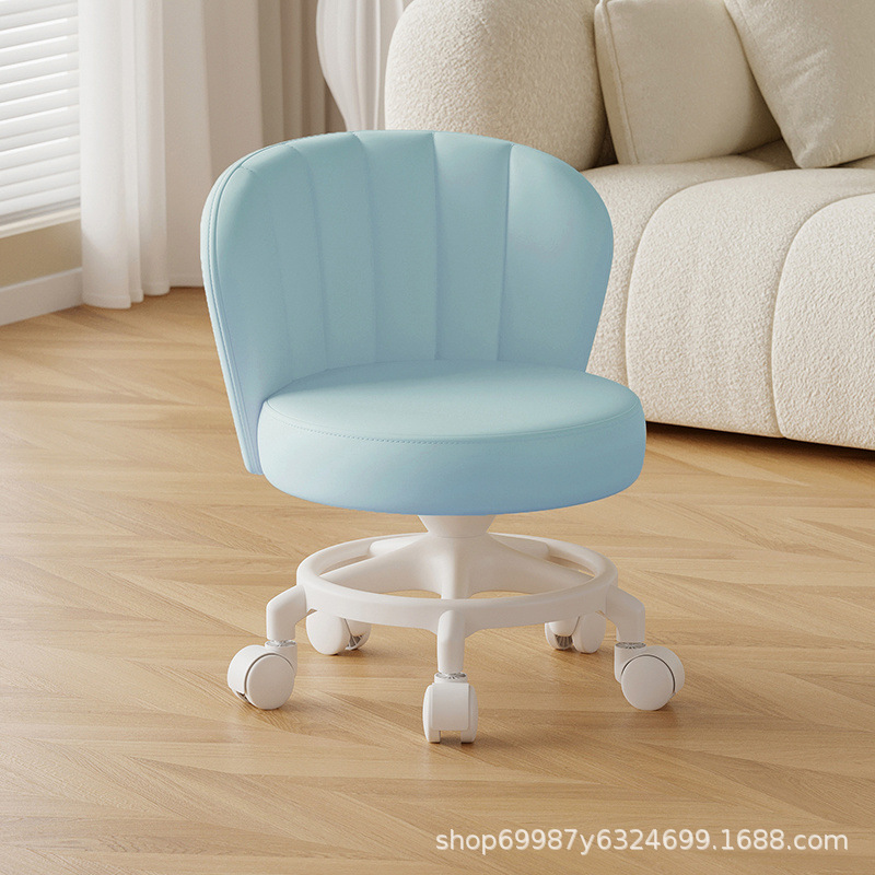 Rueda universal anti-rollback pequeña polea taburete baja silla respaldada para el hogar con un niño banco redondo rueda de correa rueda silenciosa