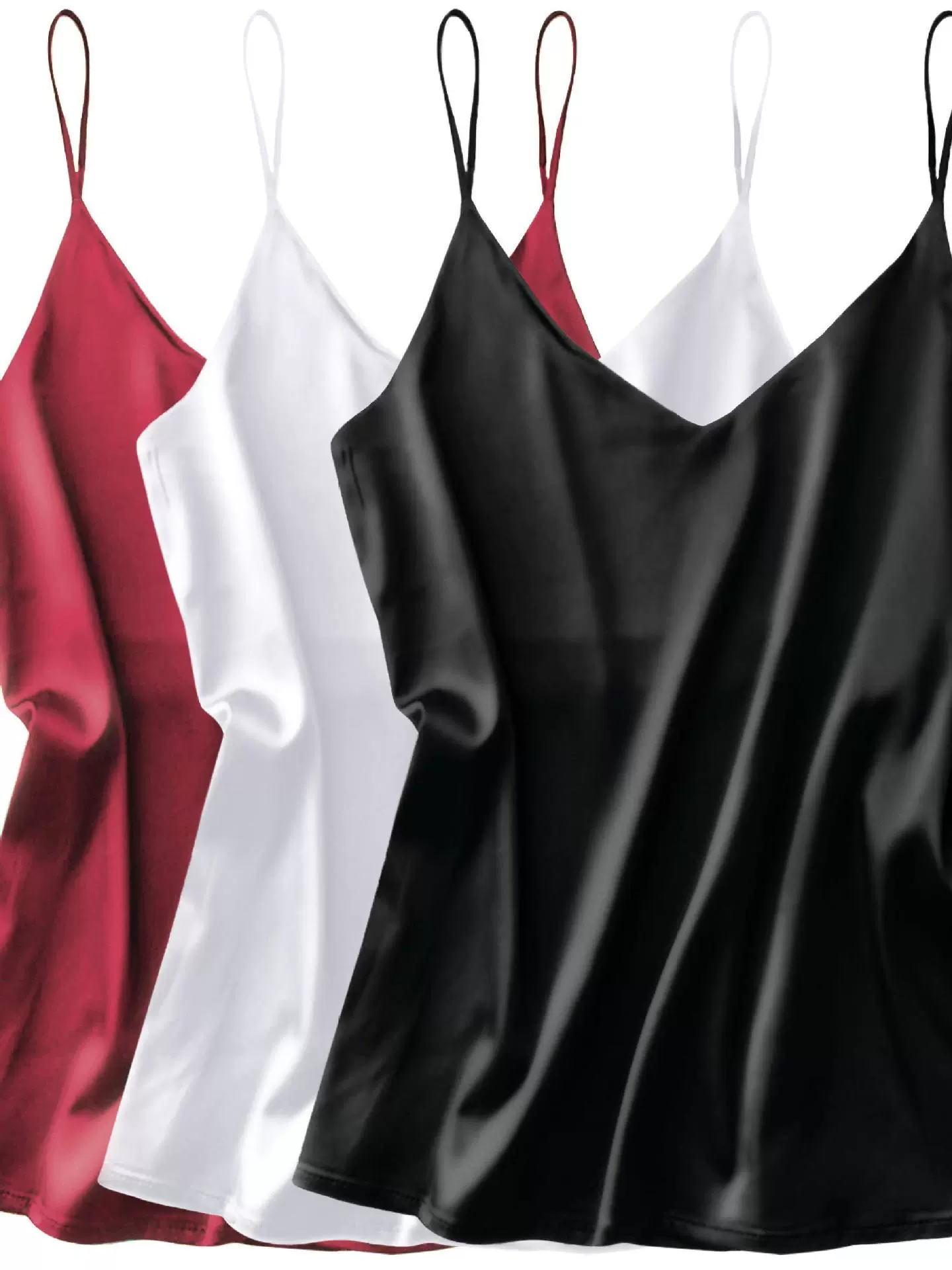 3 упаковки топов на тонких бретелях с свободными рукавами, блузки на бретелях, трансграничные