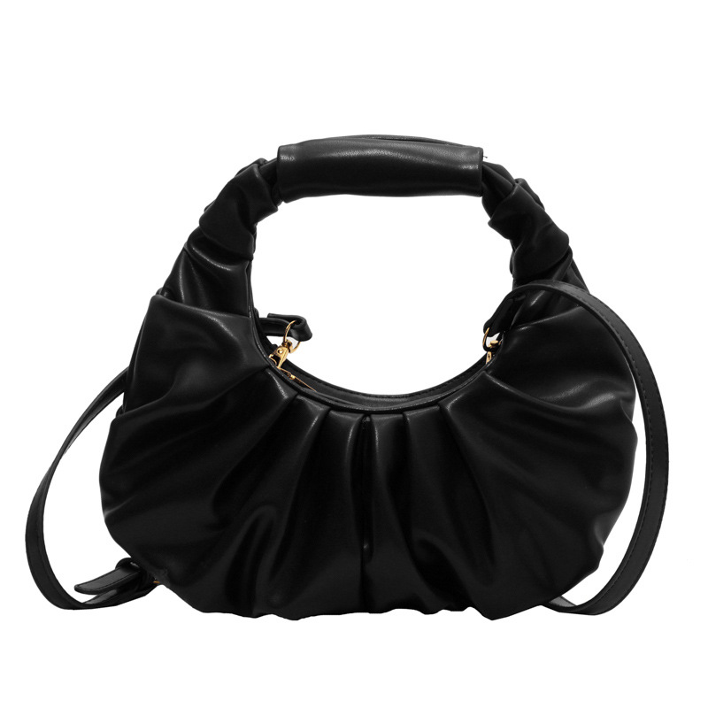 Cloud pleated for women in 2024, new underarm bag, single shoulder crossbody, niche texture, versatile, Korean version_voghion.com