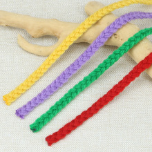 涤纶粗毛线3mm-20mm辫子三股绳 麻花辫子服装帽子辅料DIY抽绳