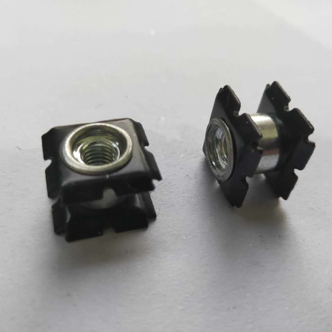 M6*18.4*18.4四方梅花弹片 弹片螺母   星星螺母  滑板车车头管塞