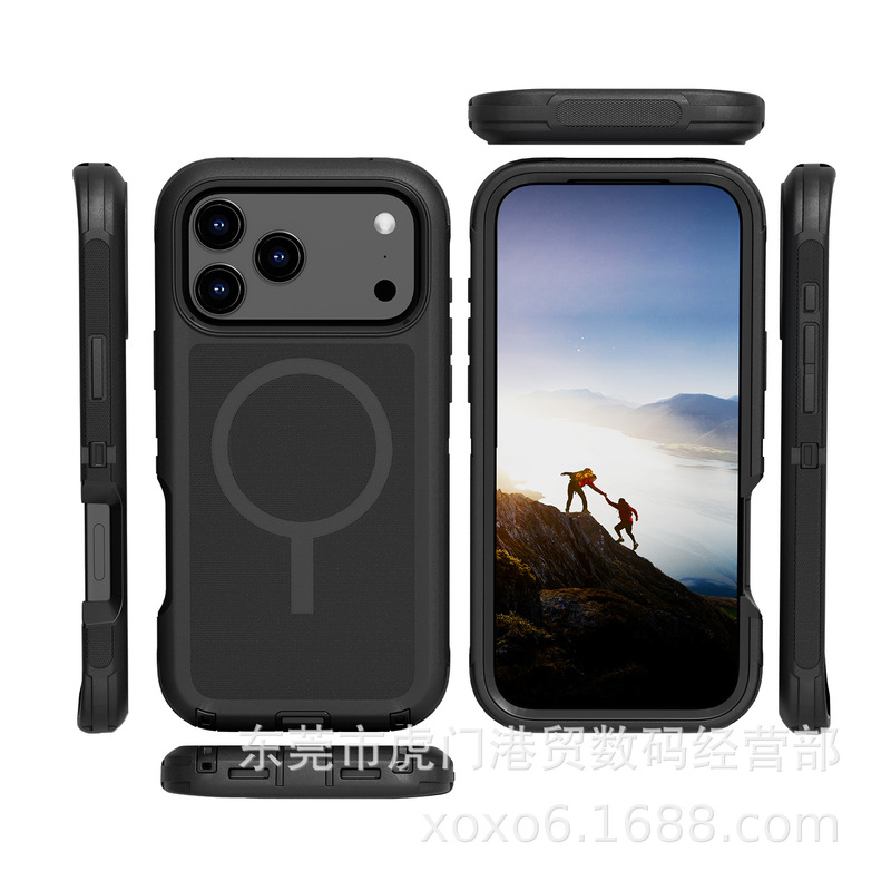 iPhone17 ProMax 3 磁気電話ケース Apple 17 Defender Defender 保護ケースに適しています。|undefined