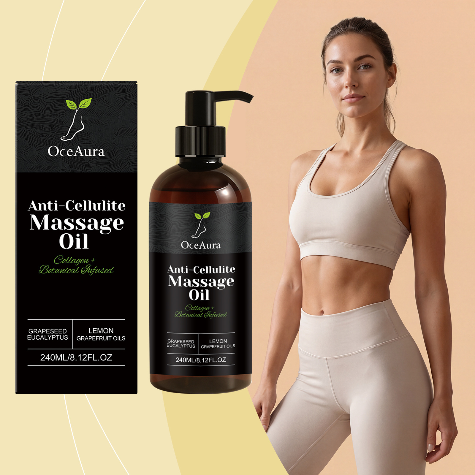 OCEAURA 皮肤护理油  日常温和滋润护理身体肌肤透亮光泽质感细腻