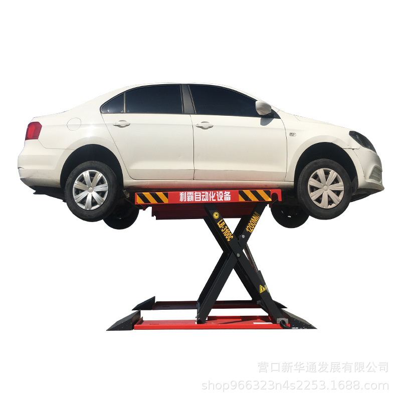 1,2 m Elevación del coche impermeable eléctrico hidráulico ultra-Delgado elevador de tijera