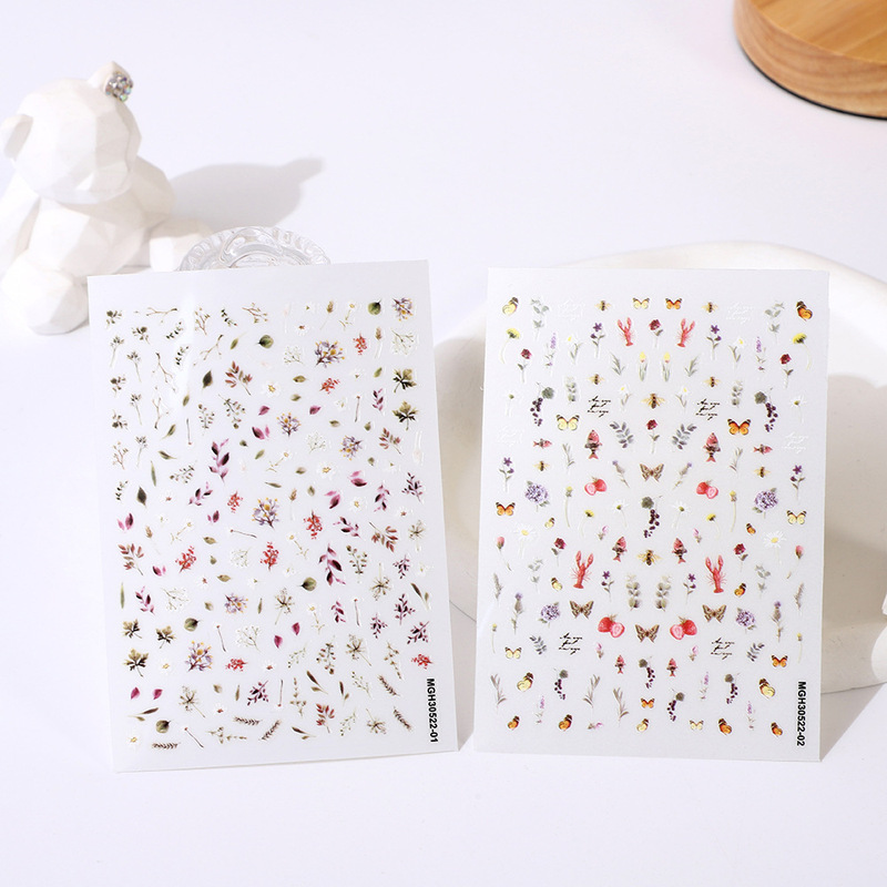 Rose manicure Japanese stickers nail stickers super nice flower stickers Garden series nail jewelry