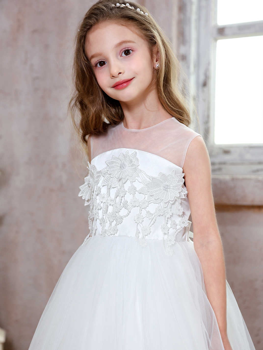 Verano transfronterizo nuevo estilo vestido de noche para niños niña princesa hilo de red falda de cola seis niños ropa de rendimiento para niñas ropa para niños